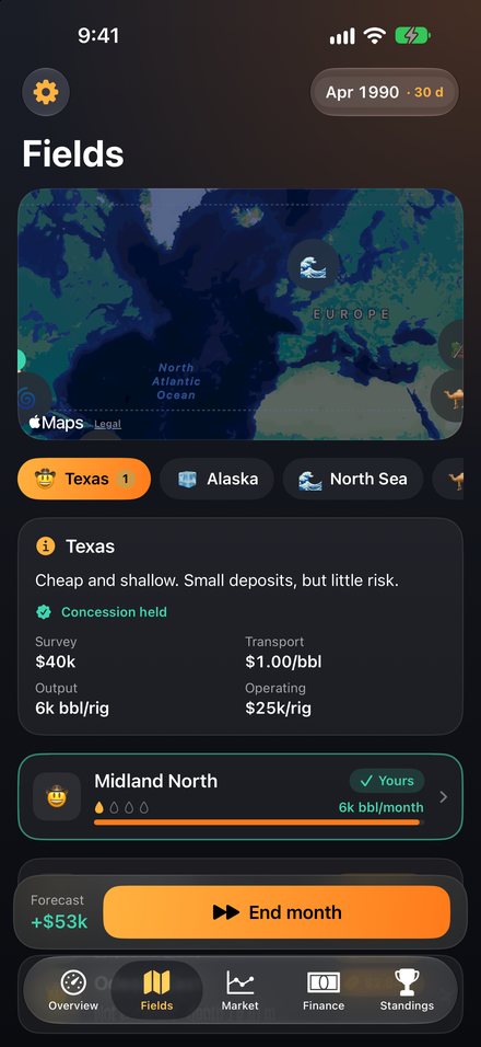 Screenshot from Crude Ambition