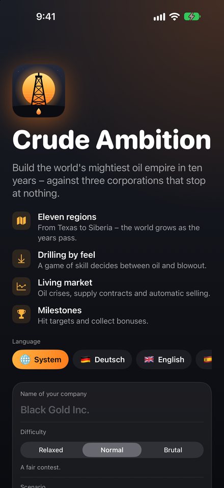 Screenshot from Crude Ambition